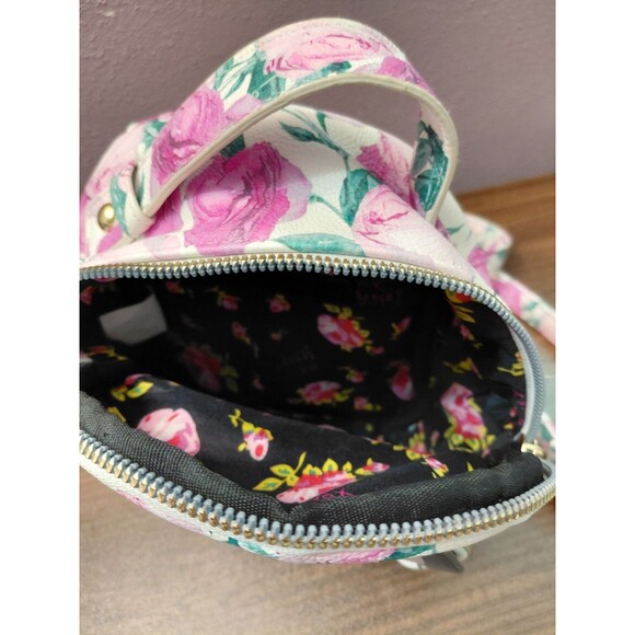 Betsey Johnson Husky Dog Floral Mini Backpack - Picture 7 of 15